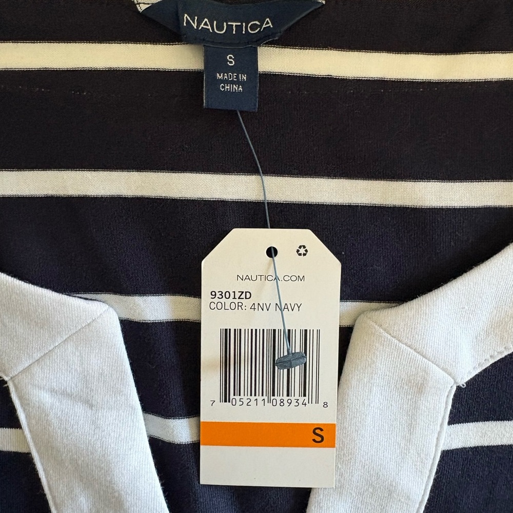 Nautica Women’s Breton Stripes Sleeveless 
V-Neck Dress - Picture 7 of 7